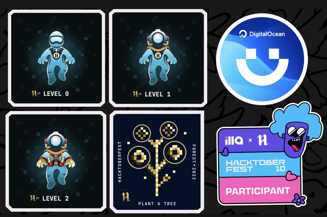 Hacktober 2023 badges