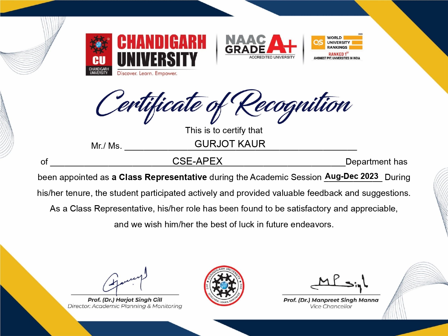 CR-certificate